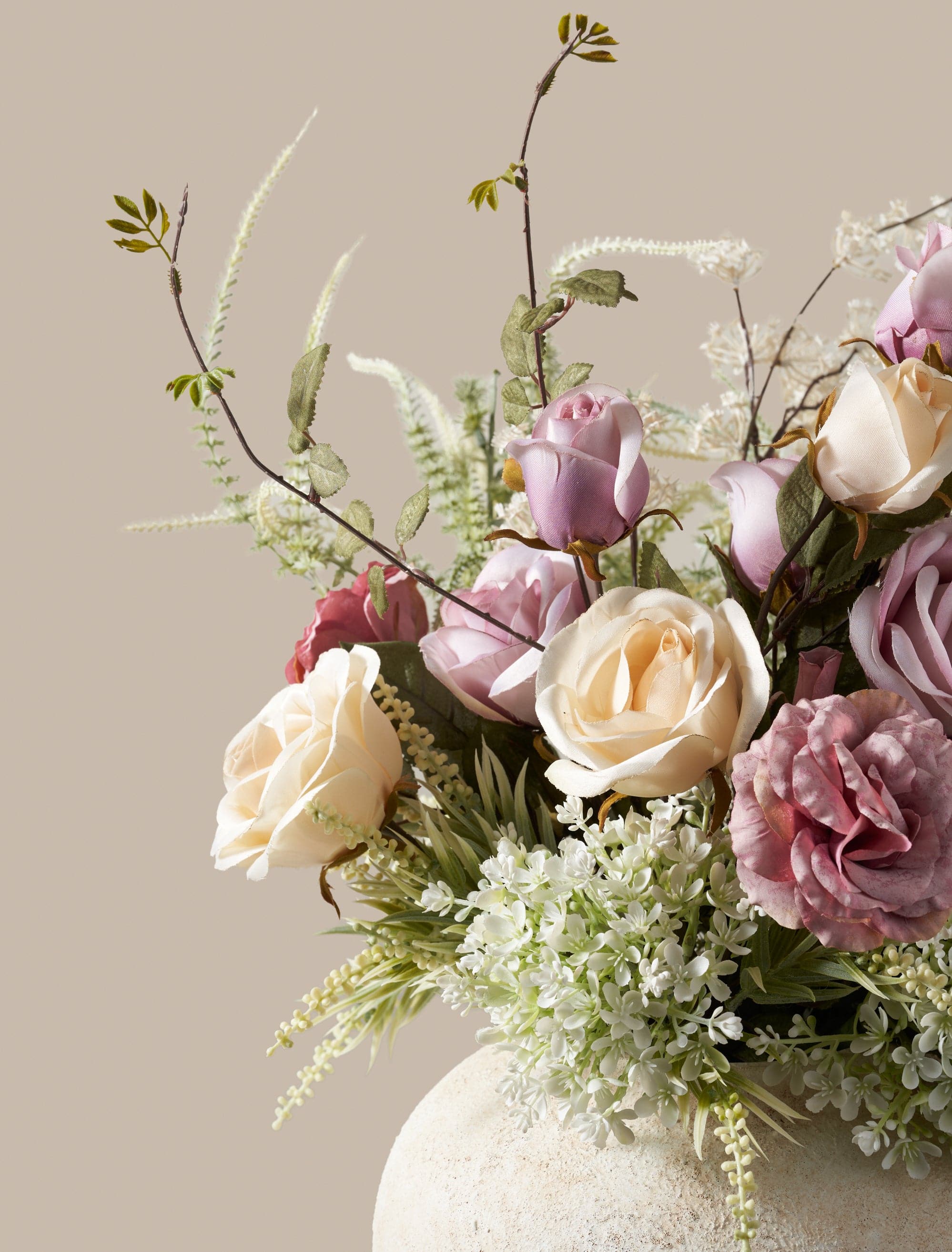 Faux Arrangement - Blush Rose