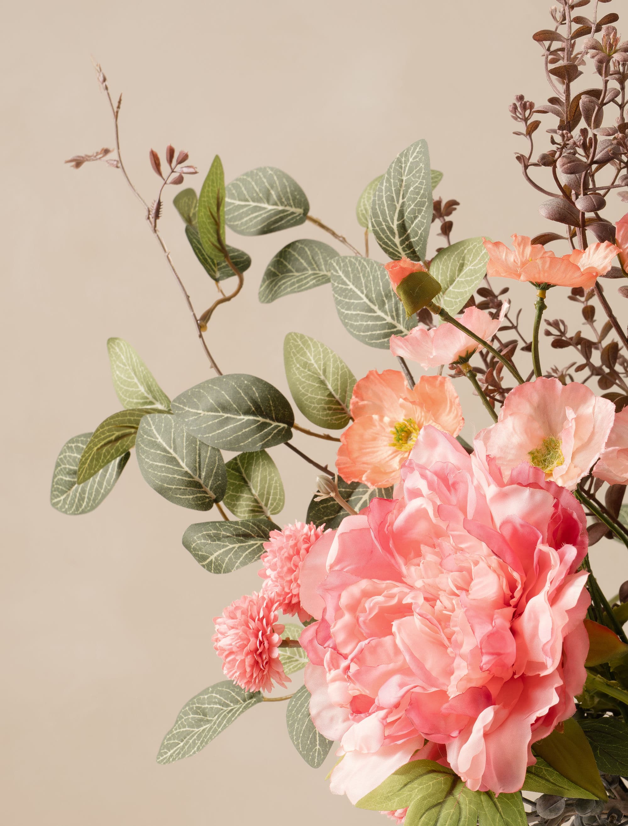 Faux Arrangement - Pink Peony & Chrysanthemum