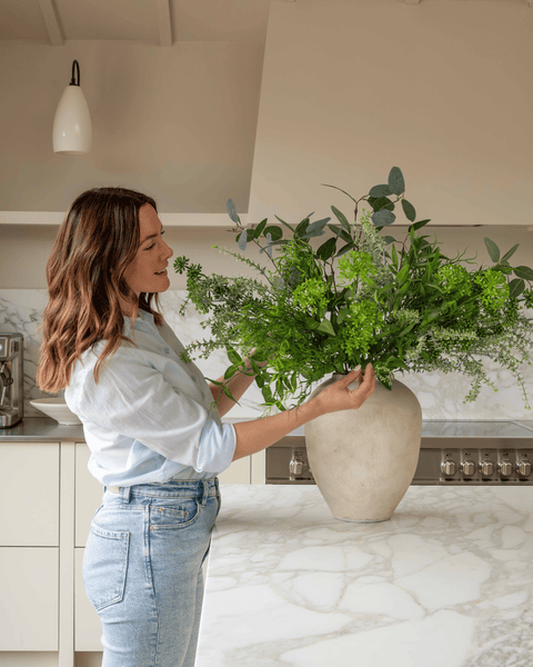 Faux Arrangement - Wild Eucalyptus & Green Berry