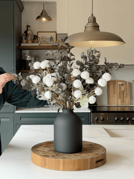 Faux Arrangement - White & Green