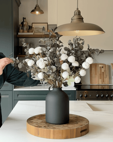 Faux Arrangement - White & Green