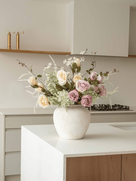 Faux Arrangement - Blush Rose