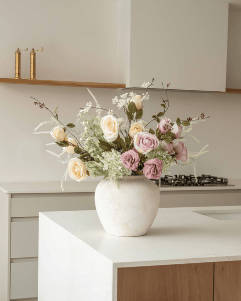 Faux Arrangement - Blush Rose