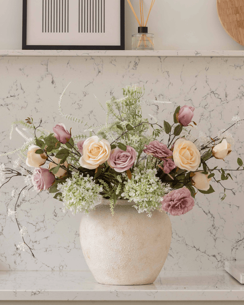 Naomi Ceramic Vase - Beige