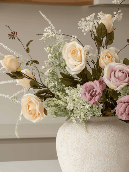 Faux Arrangement - Blush Rose