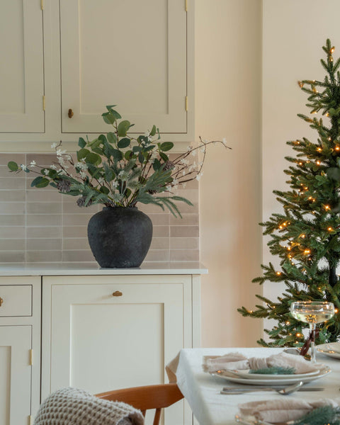 Faux Arrangement - Eucalyptus and Winter White