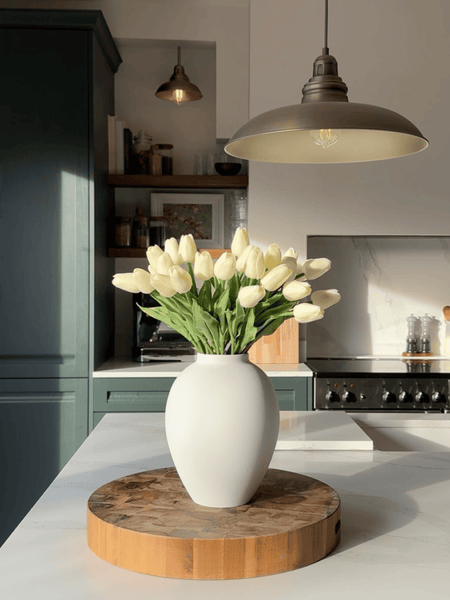Faux Tulip - Ivory (25 Stems)