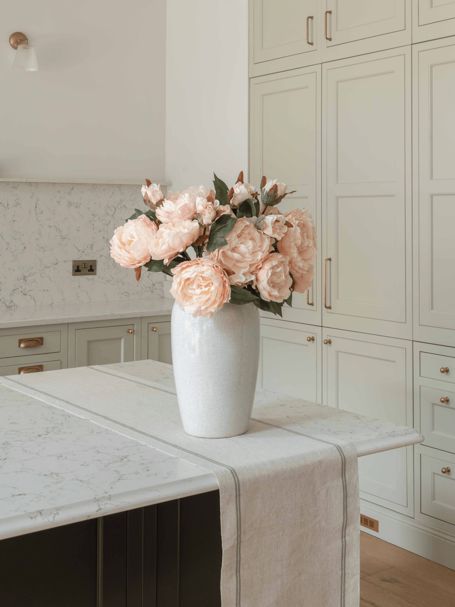 Faux Peony Arrangement - Blush (6 Stems)