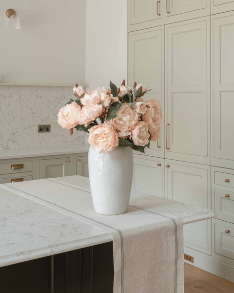 Faux Peony Arrangement - Blush (6 Stems)