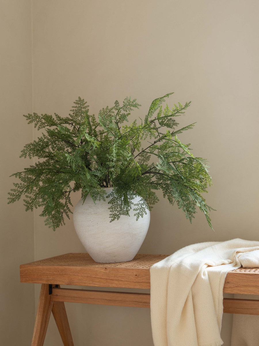 Faux Arrangement - Winter Fern Stems (5 Stems)