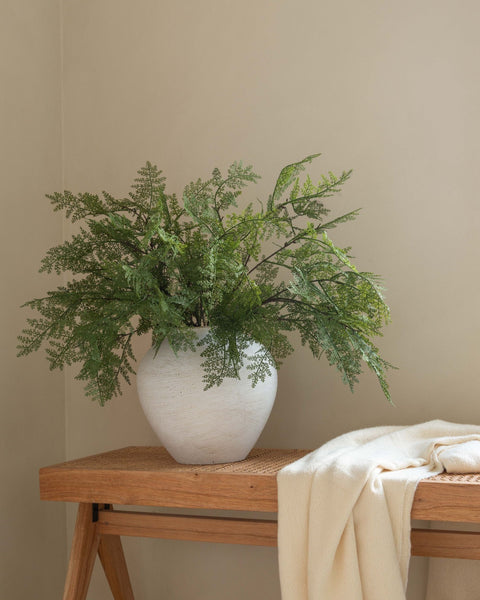 Faux Arrangement - Winter Fern Stems (5 Stems)