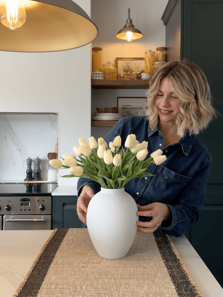 Faux Tulip - Ivory (25 Stems)