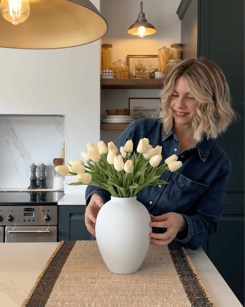 Faux Tulip - Ivory (25 Stems)