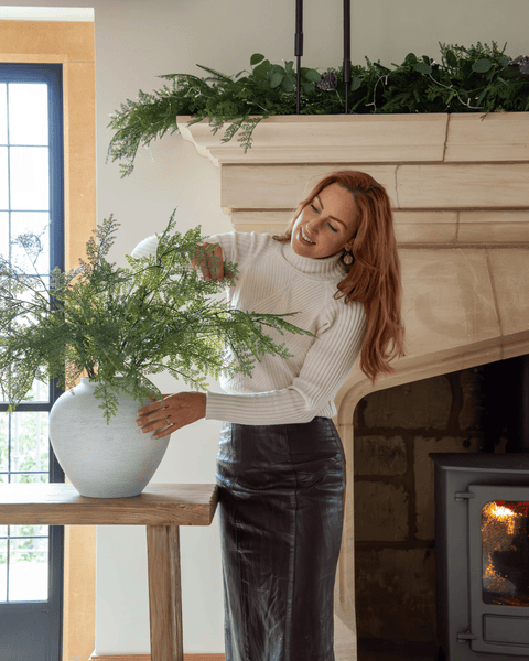 Faux Arrangement - Winter Fern Stems (5 Stems)