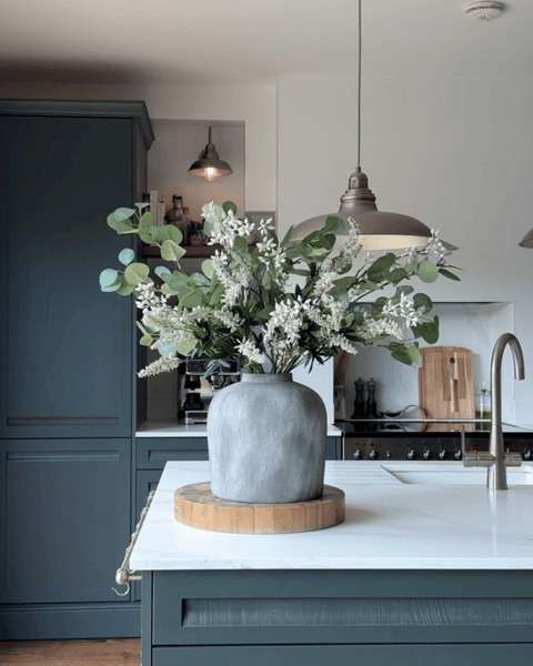Faux Arrangement - Eucalyptus and White Stem