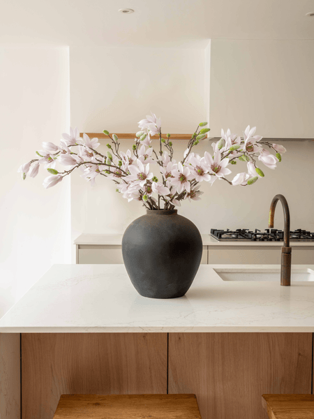 Faux Tall Magnolia - White (8 stems)