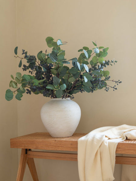 Faux Arrangement - Eucalyptus and Blue Berry