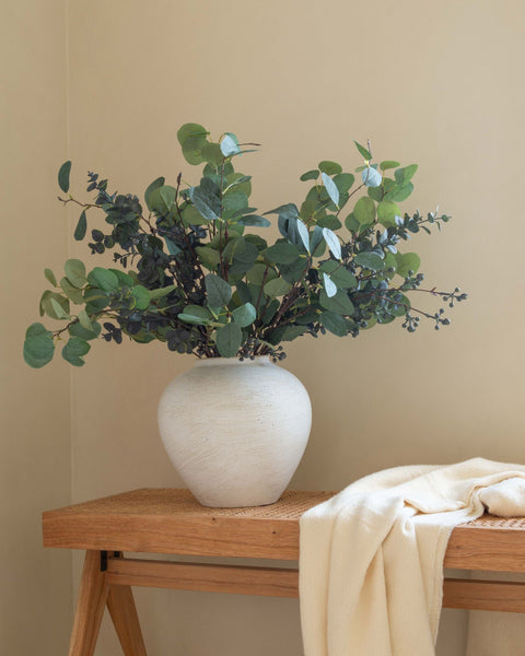 Faux Arrangement - Eucalyptus and Blue Berry