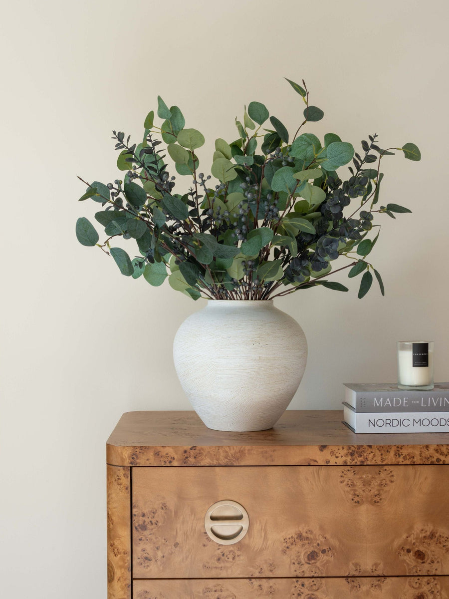 Faux Arrangement - Eucalyptus and Blue Berry