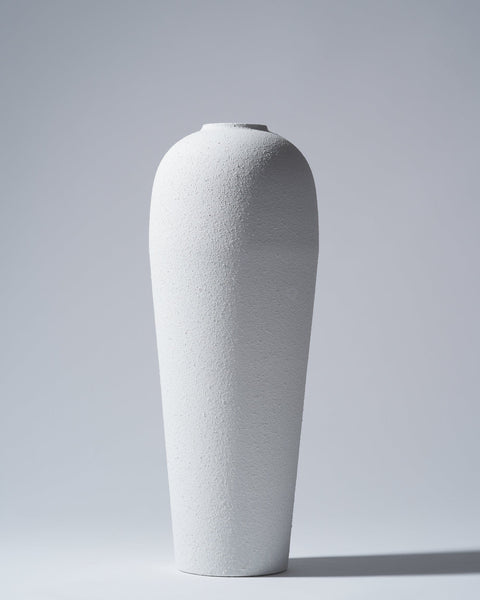 Tall Lola Vase - Textured White