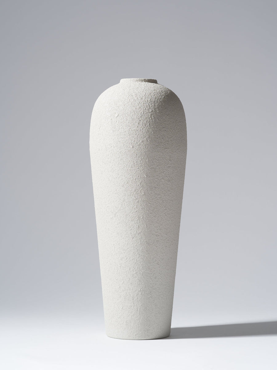 Tall Lola Vase - Textured Pale Taupe