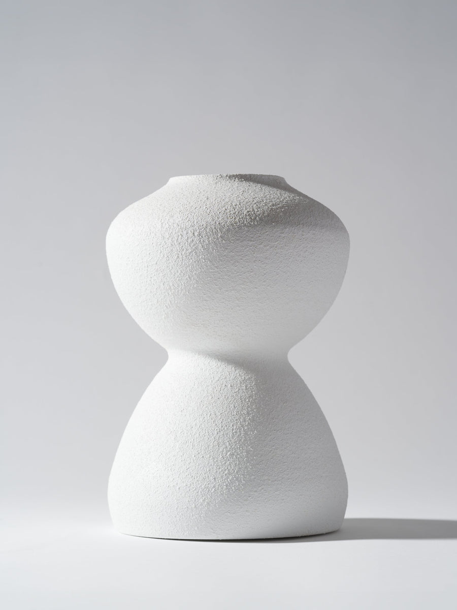 Laila Vase - Textured White