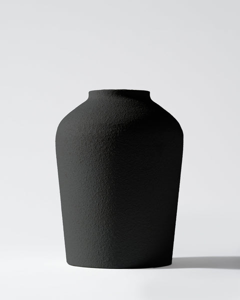 Ema Vase - Textured Black
