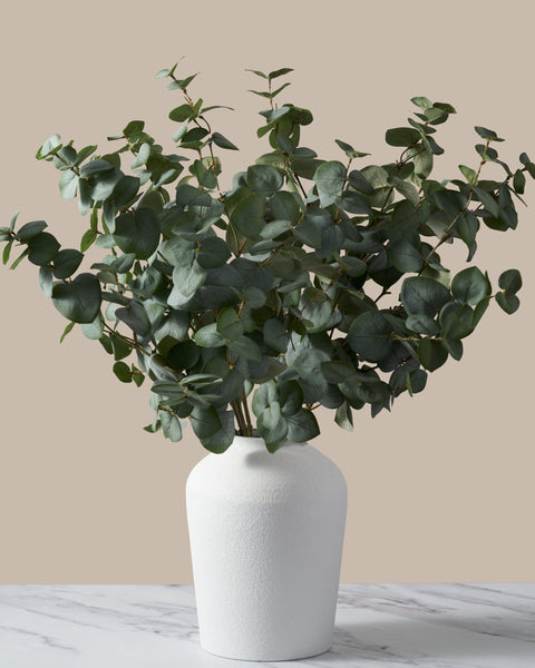 Faux Cinerea Eucalyptus - Green (6 Stems)