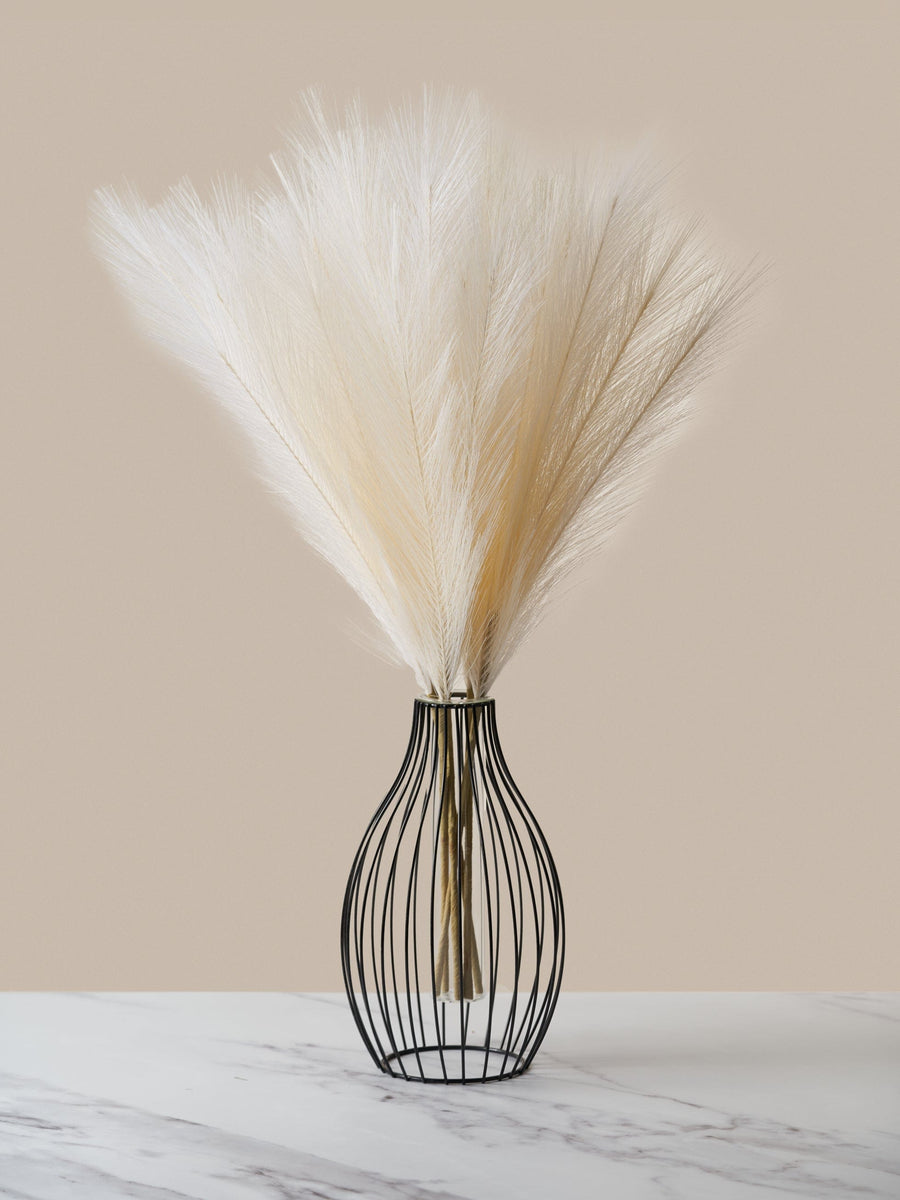 Faux Pampas Grass - Beige (5 Stems)