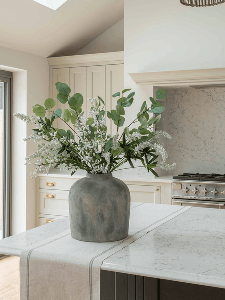 Faux Arrangement - Eucalyptus and White Stem