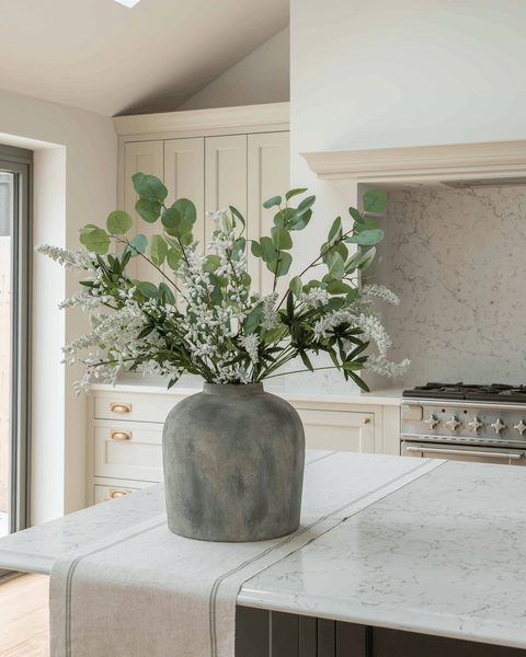 Faux Arrangement - Eucalyptus and White Stem