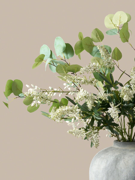 Faux Arrangement - Eucalyptus and White Stem