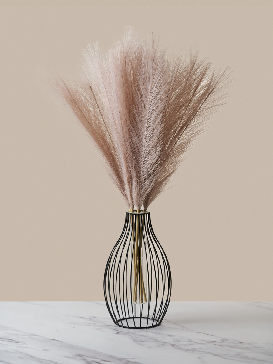 Faux Pampas Grass - Dusk Pink (5 Stems)