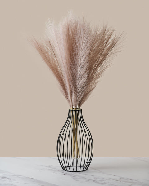 Faux Pampas Grass - Dusk Pink (5 Stems)