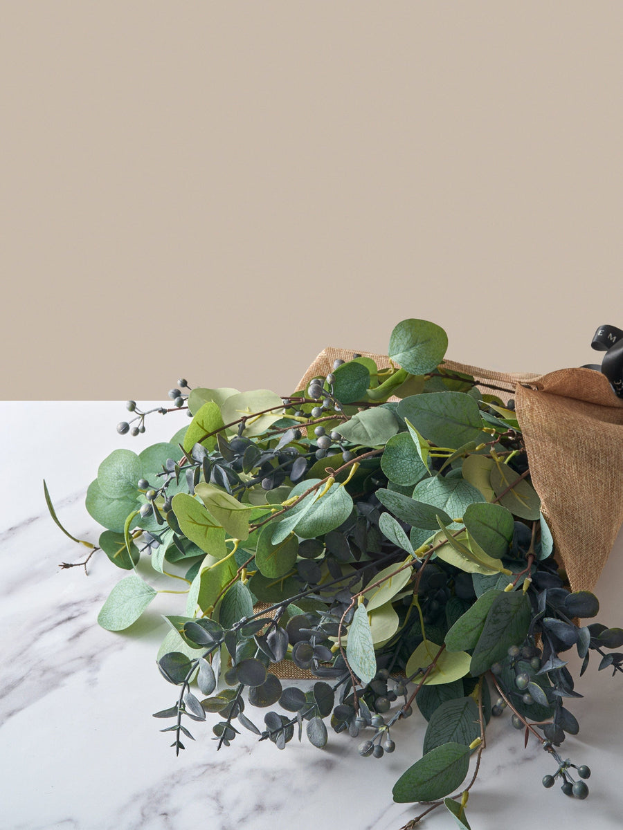 Faux Arrangement - Eucalyptus and Blue Berry