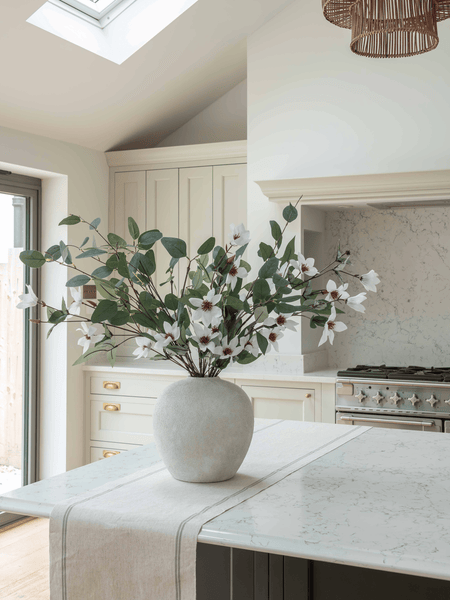 Faux Arrangement - Eucalyptus and White Magnolia