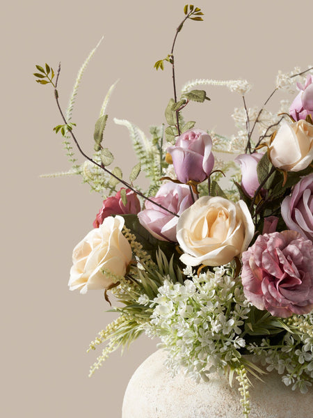 Faux Arrangement - Blush Rose