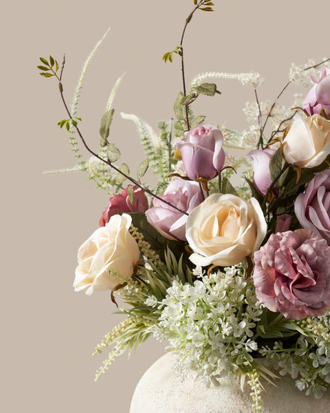 Faux Arrangement - Blush Rose