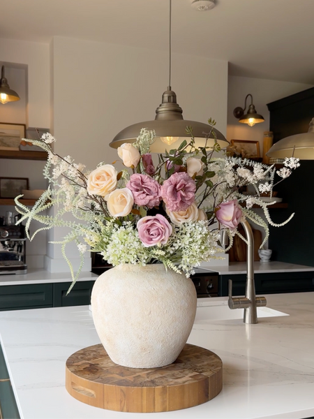 Faux Arrangement - Blush Rose
