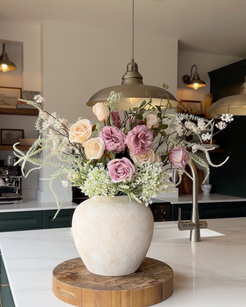 Faux Arrangement - Blush Rose