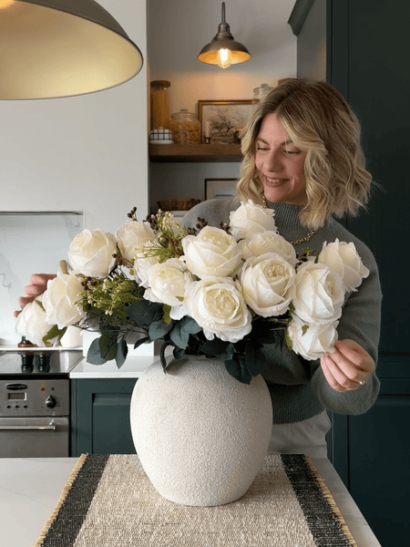 Zoe Ceramic Vase - Beige