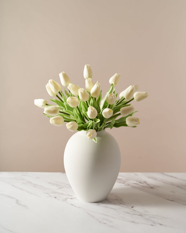 Faux Tulip - Ivory (25 Stems)