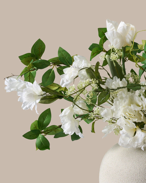 Faux Arrangement - Tulip & Agapanthus White