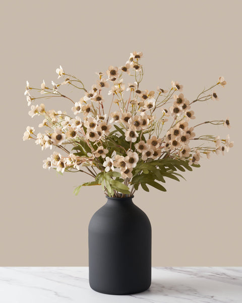 Faux Wax Flower - Cream (10 Stems)