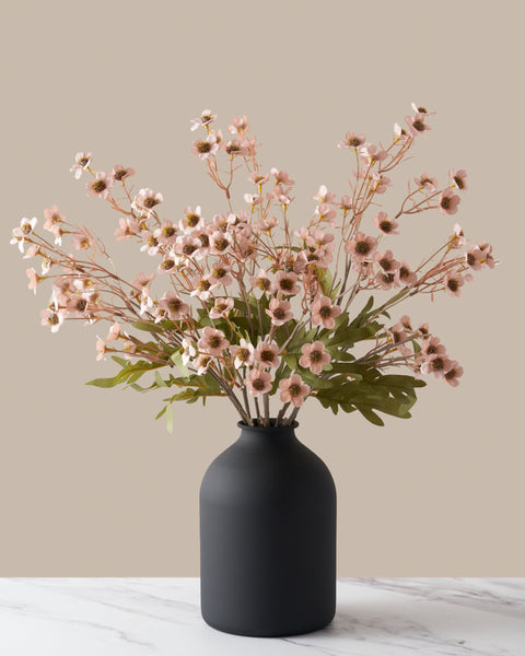 Faux Wax Flower - Pink (10 Stems)