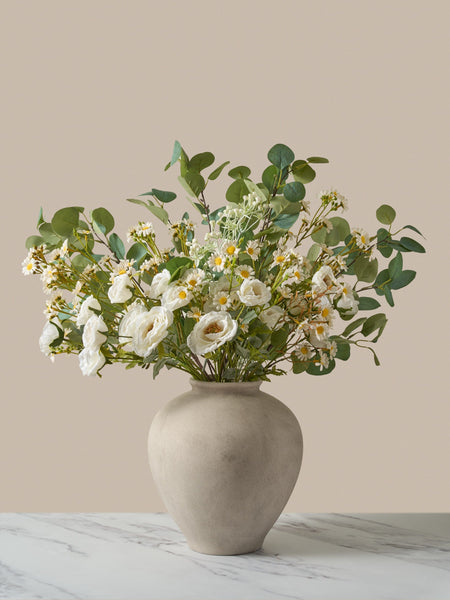 Faux Arrangement - Eucalyptus & White Chamomile