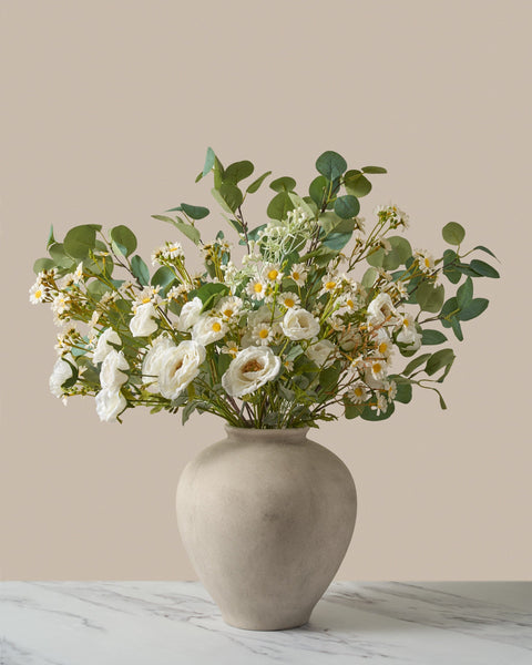 Faux Arrangement - Eucalyptus & White Chamomile