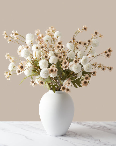 Faux Arrangement - Wax Ivory