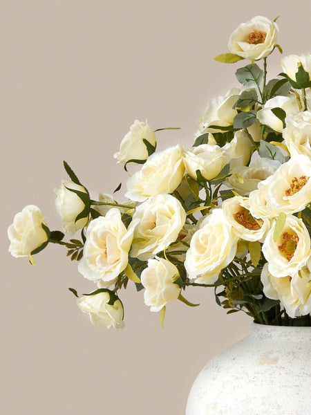 Faux Rose Arrangement - Ivory (12 Stems / 72 Roses)