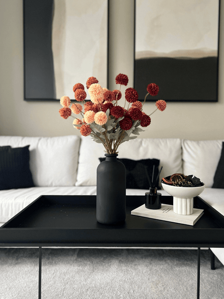 Aria Glass Vase - Matt Black